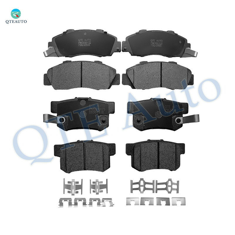 Set of 8 Front-Rear Ceramic Brake Pad Kit For 1996-1998 Isuzu Oasis S LS