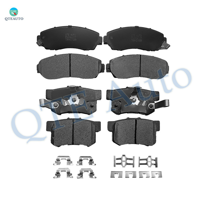 Set of 8 Front-Rear Ceramic Brake Pad Kit For 2007-2011 Honda CR-V
