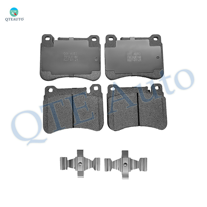 Front Ceramic Brake Pad Kit For 2009-2011 Mercedes-Benz SLK300 with Sport Package