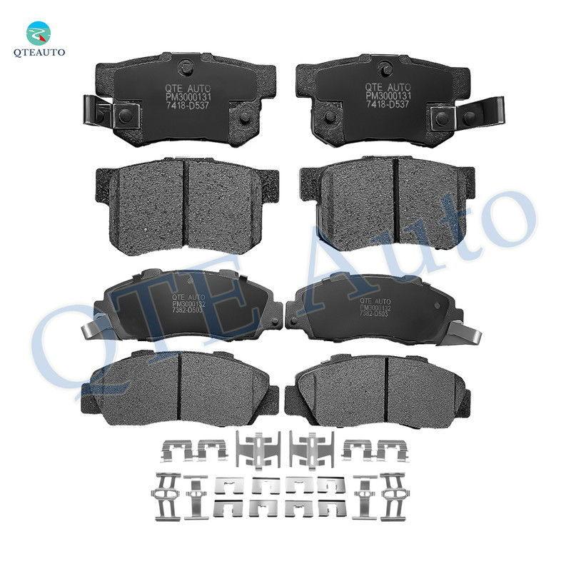 Set of 8 Front-Rear Ceramic Brake Pad Kit For 1991-2002 Honda Accord