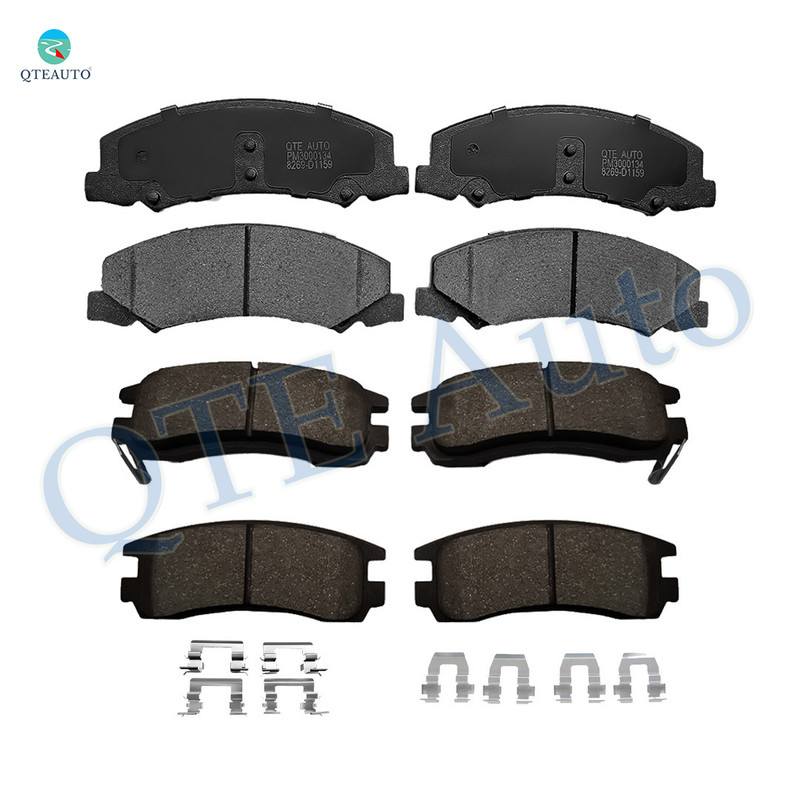 Set of 8 Front-Rear Ceramic Brake Pad Kit For 2006 2007 Chevrolet Monte Carlo LT, SS, LS, LTZ