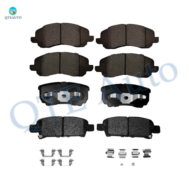 Set of 8 Front-Rear Ceramic Brake Pad Kit For 2007-2010 Chrysler Sebring LX, Limited, Touring