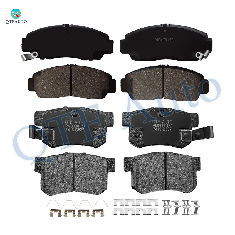 Set of 8 Front-Rear Ceramic Brake Pad Kit To 2004-2008 Acura TSX Base