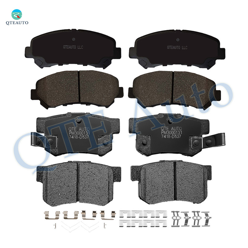Set of 8 Front-Rear Ceramic Brake Pad Kit For 2010-2013 Suzuki Kizashi S, SE, SLS, GTS,  Base, Sport SLS, Sport GTS