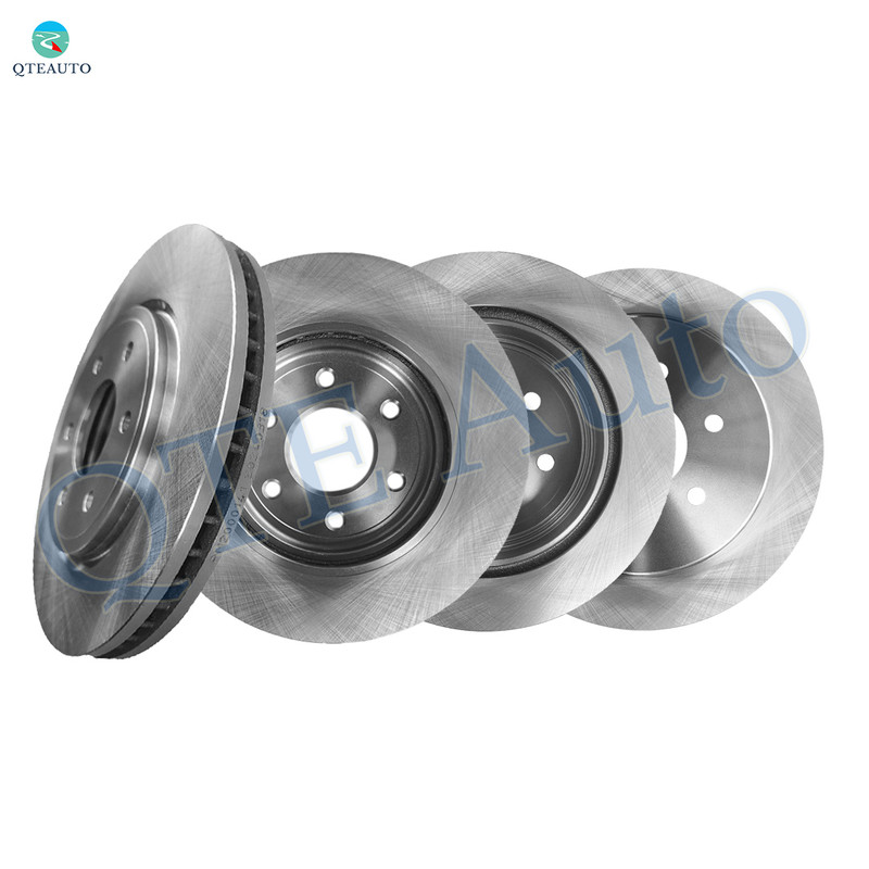 Set of 4 Front 296mm-Rear 308mm Disc Brake Rotors For 2005-2012 Nissan Pathfinder