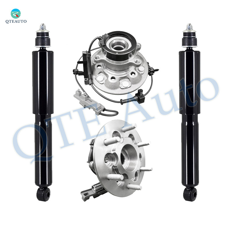 Set of 4 Front Wheel Hub Bearing Assembly-Shock Absorber For 2004-2008 Chevrolet Colorado 4WD