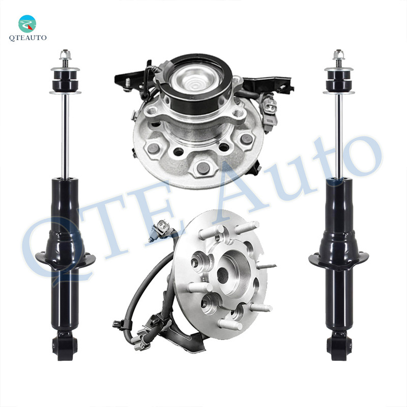 Set of 4 Front Wheel Hub Bearing Assembly-Suspension Strut Assembly For 2006 Isuzu I-280