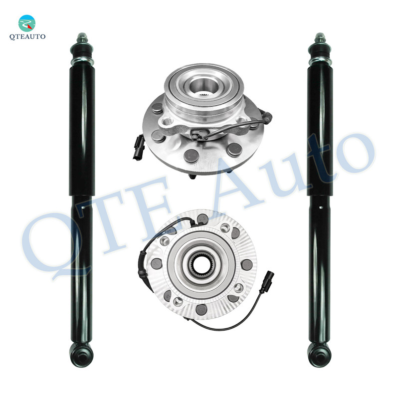 Set of 4 Front Wheel Hub Bearing Assembly-Shock Absorber For 2006-2008 Dodge RAM 2500