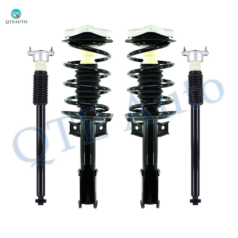 Set of 4 Front Quick Complete Strut-Coil Spring Assembly-Rear Complete Shock Absorber Kit For 2010-2015 Mercedes-Benz GLK350