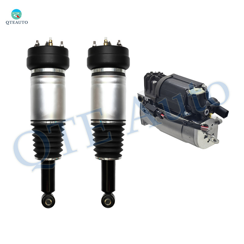 Set of 3 Air Suspension Compressor Pump-Rear Air Suspension Spring Strut For 2005-2009 Jaguar Super V8
