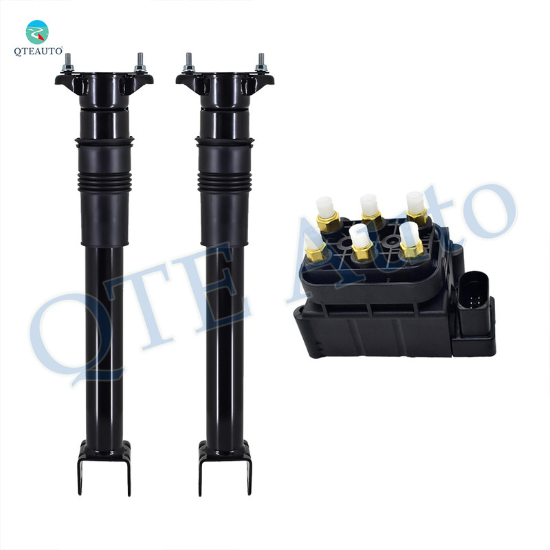 Set of 3 Air Suspension Valve Solenoid Block-Rear Air Shock Absorber For 2010-2012 Mercedes-Benz GL350