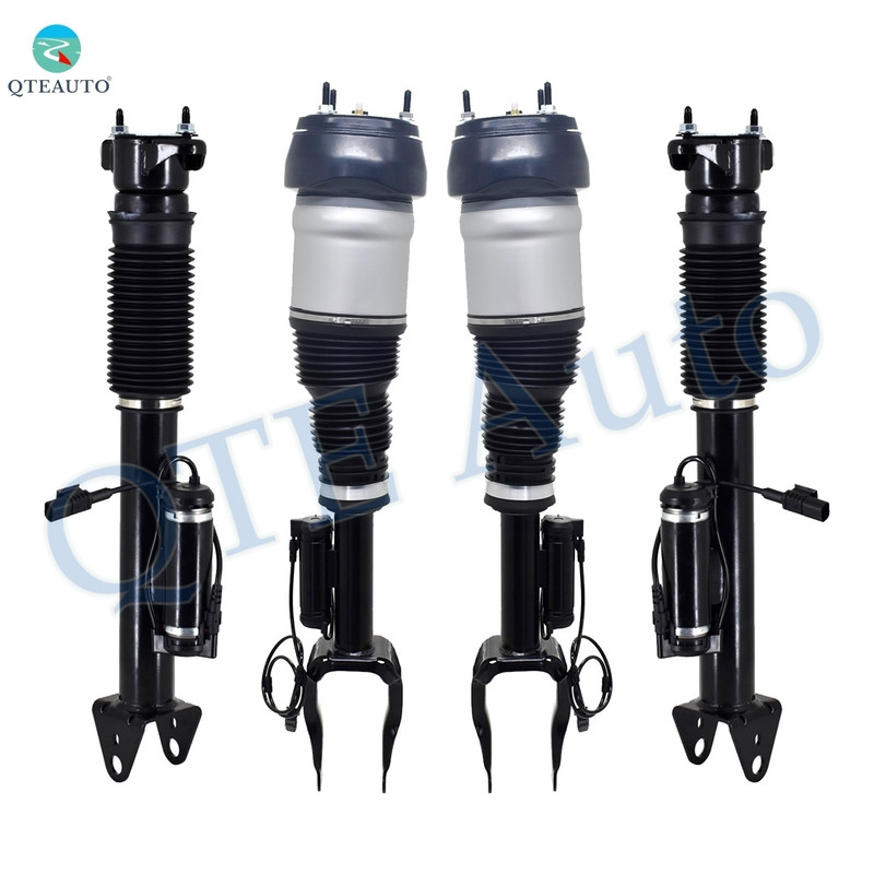 Set of 4 Front Air Airmatic Suspension Spring Strut-Rear Air Airmatic Suspension Shock For 2016 2017 Mercedes-Benz GLE300d