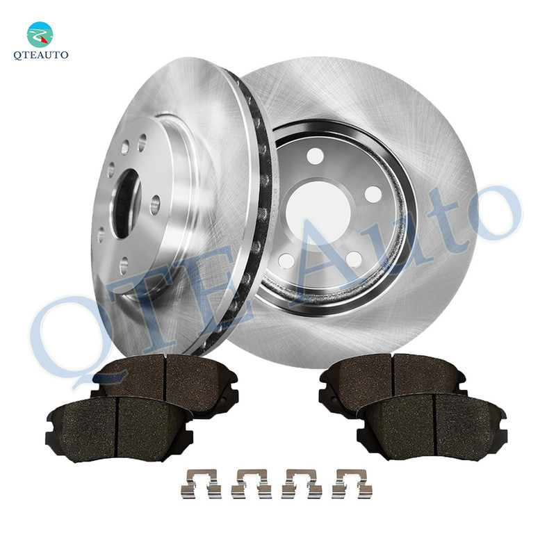 Set of 6 Front Brake Disc Rotors 296mm-Ceramic Brake Pad Kit For 2013-2015 Chevrolet Malibu