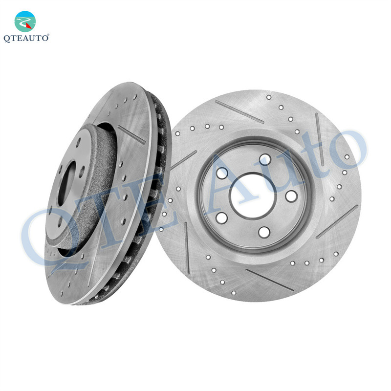 Front Drilled Slotted Brake Disc Rotors 328mm For 2005-2010 Jeep Grand Cherokee