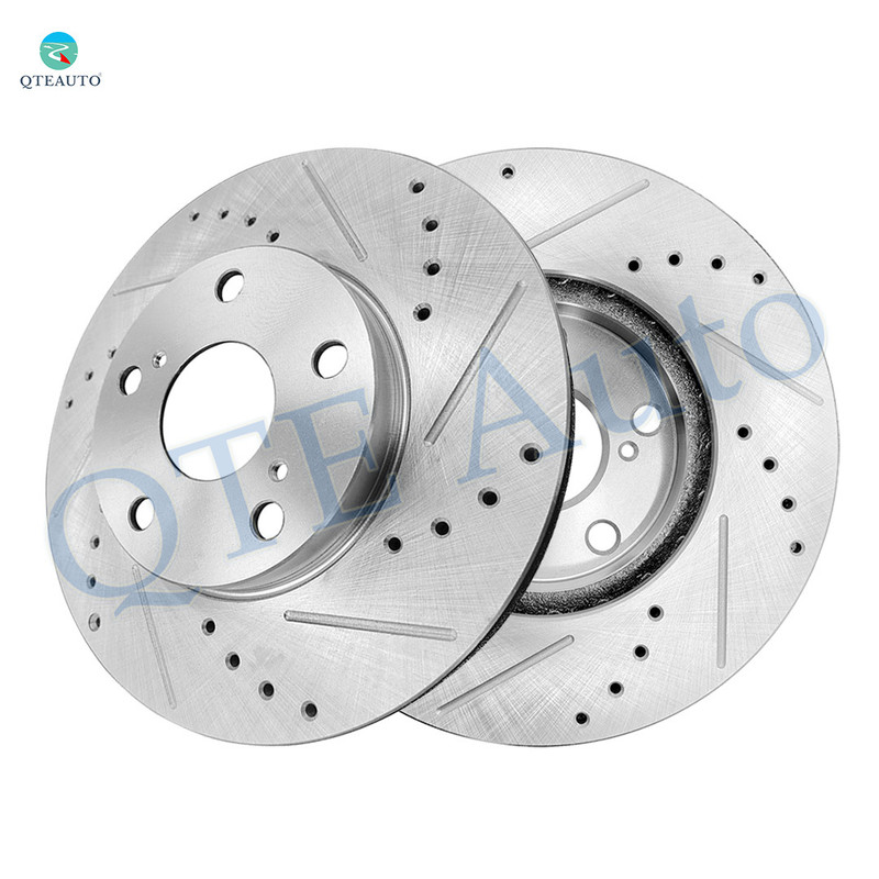 Front Drilled Slotted Brake Disc Rotors 275mm For 1998-2003 Toyota Sienna