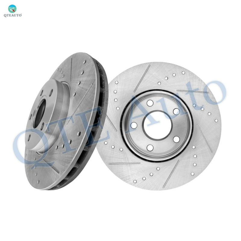 Front Drilled Slotted Brake Disc Rotors 278mm For 2012-2018 Ford Focus