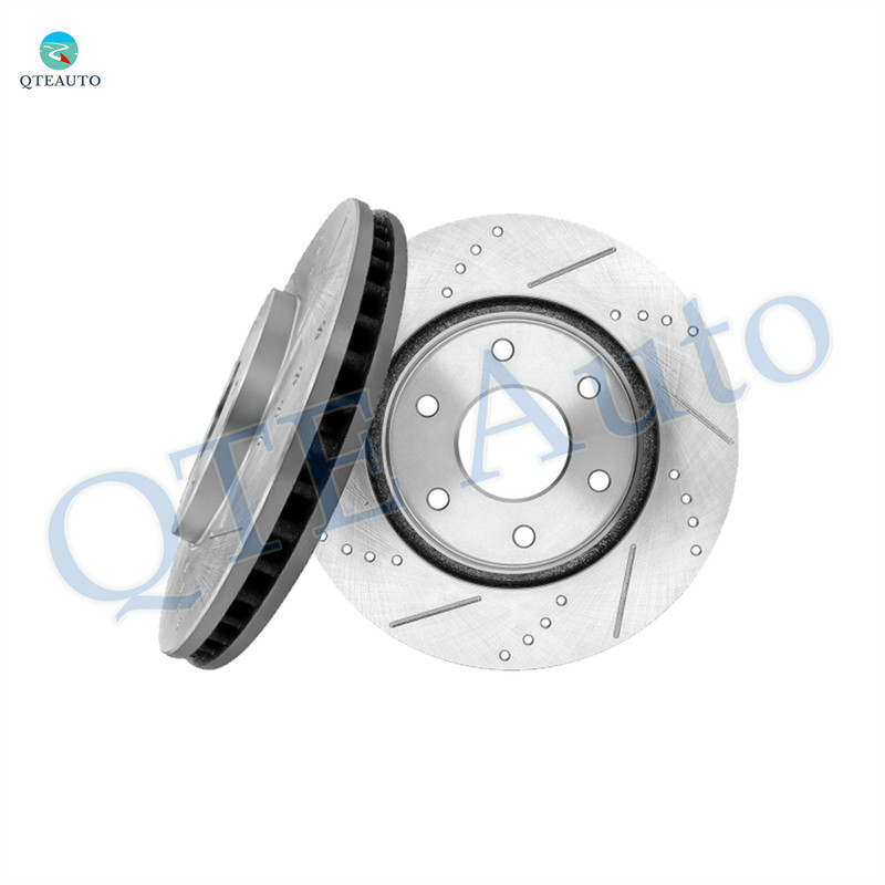 Front Drilled Slotted Brake Disc Rotors 320mm For 2004 Nissan Pathfinder Armada