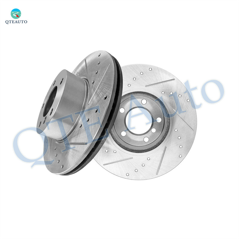 Front Drilled Slotted Brake Disc Rotors 312mm For 2015 2016 BMW 428I Xdrive Gran Coupe
