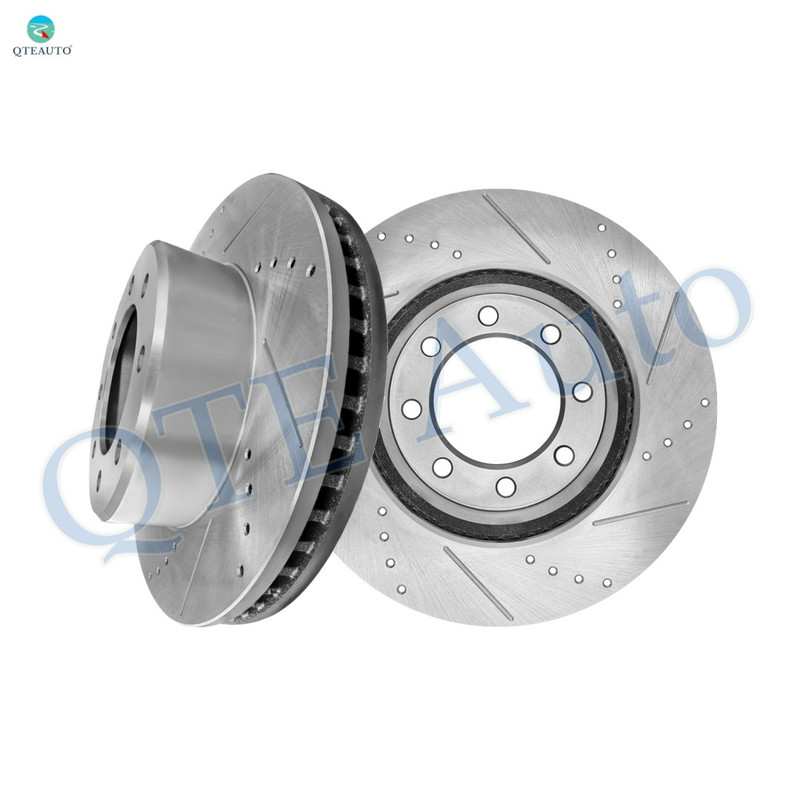 Front Drilled Slotted Brake Disc Rotors 360mm For 2011-2018 RAM 2500