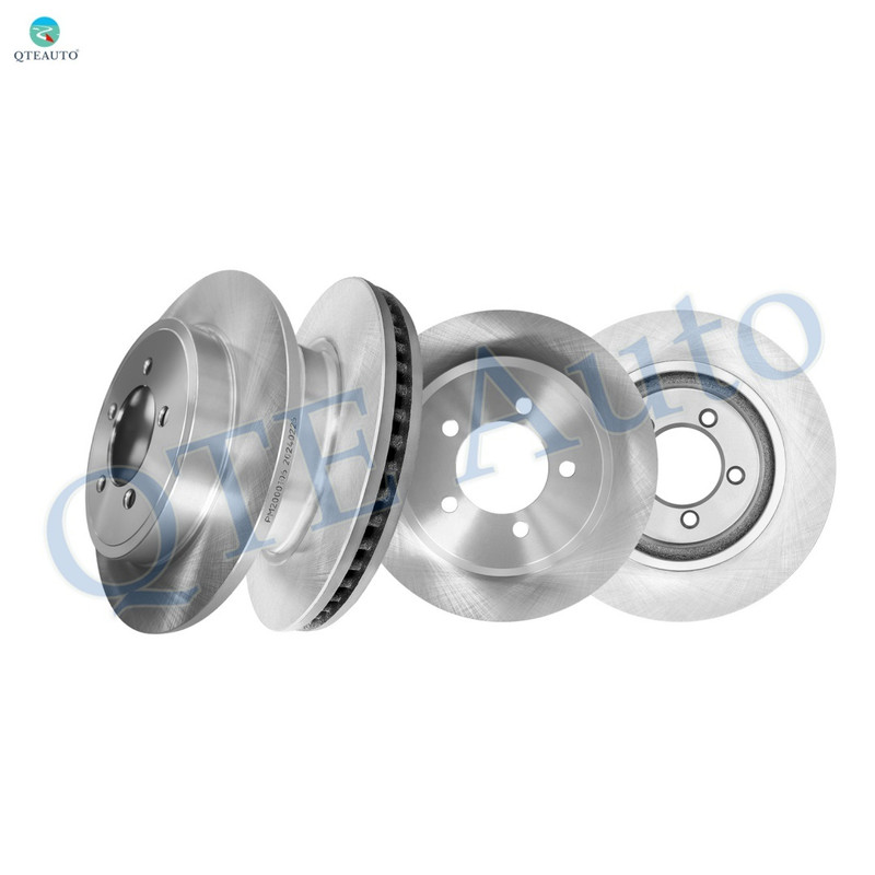 Set of 4 Front 305.05mm-Rear 305.3mm Brake Disc Rotors For 2006-2010 Mercury Mountaineer