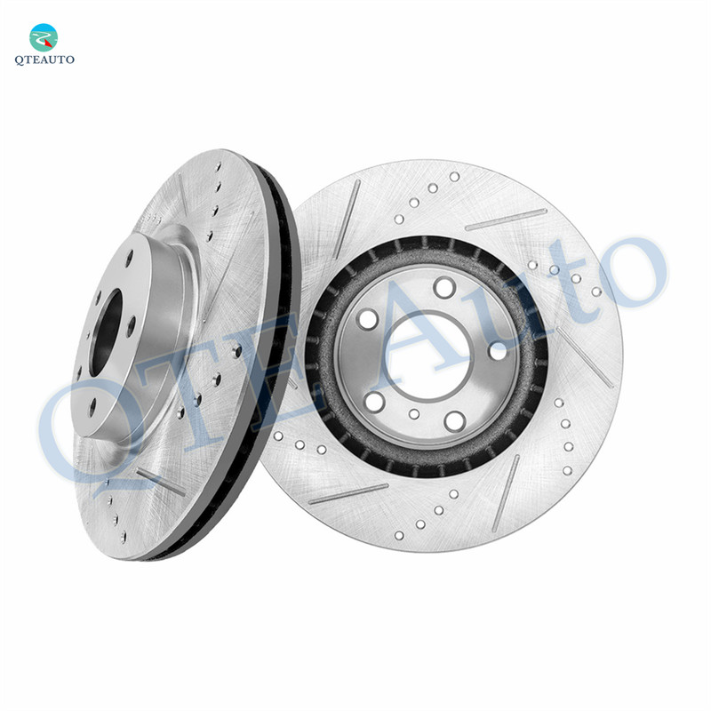Front Drilled Slotted Brake Disc Rotors 295.5mm For 2003-2005 Infiniti G35