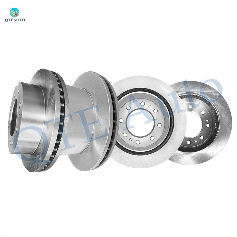 Set of 4 Front 355mm-Rear 360mm Brake Disc Rotors For 2011-2015 Chevrolet Silverado 3500 HD
