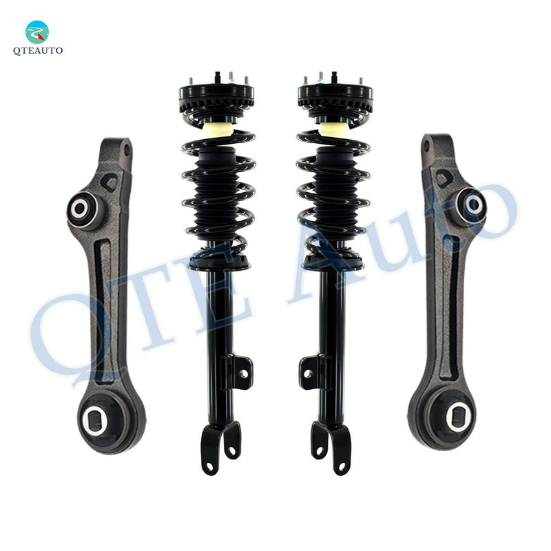 Set of 4 Front Lower Rearward Control Arm-Quick Complete Strut-Coil Spring Assembly For 2012-2014 Chrysler 300