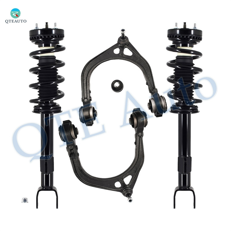 Set of 4 Front Upper Control Arm Ball Joint-Quick Complete Strut-Coil Spring Assembly For 2011 Dodge Challenger R/T
