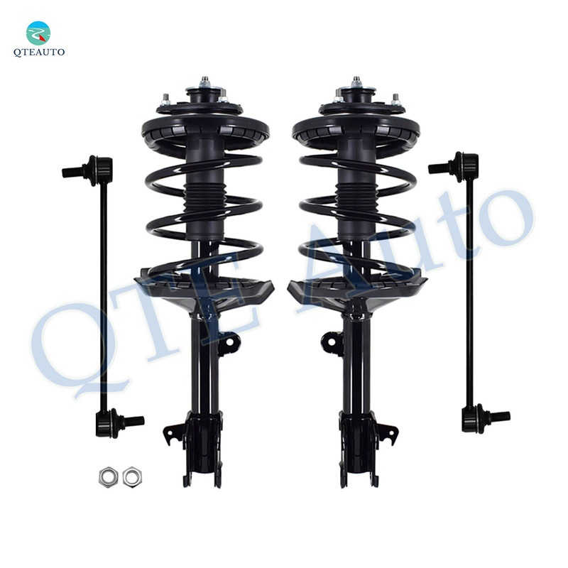 Set of 4 Front Sway Bar Link-Quick Complete Strut-Coil Spring Assembly For 2006 Acura MDX V6