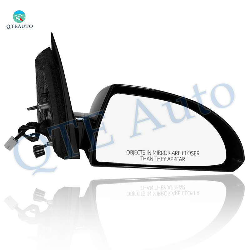 Right Passenger Side Power Non-Folding View Mirror Chrome/Convex+Warning Black Smooth 6H3P For 2006-2013 Chevrolet Impala
