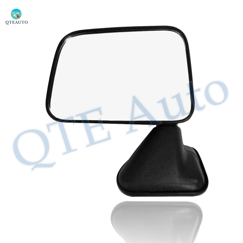 Left Driver Side Manual Foldaway View Mirror Chrome/Flat Black Textured For 1987 1988 Toyota Pickup