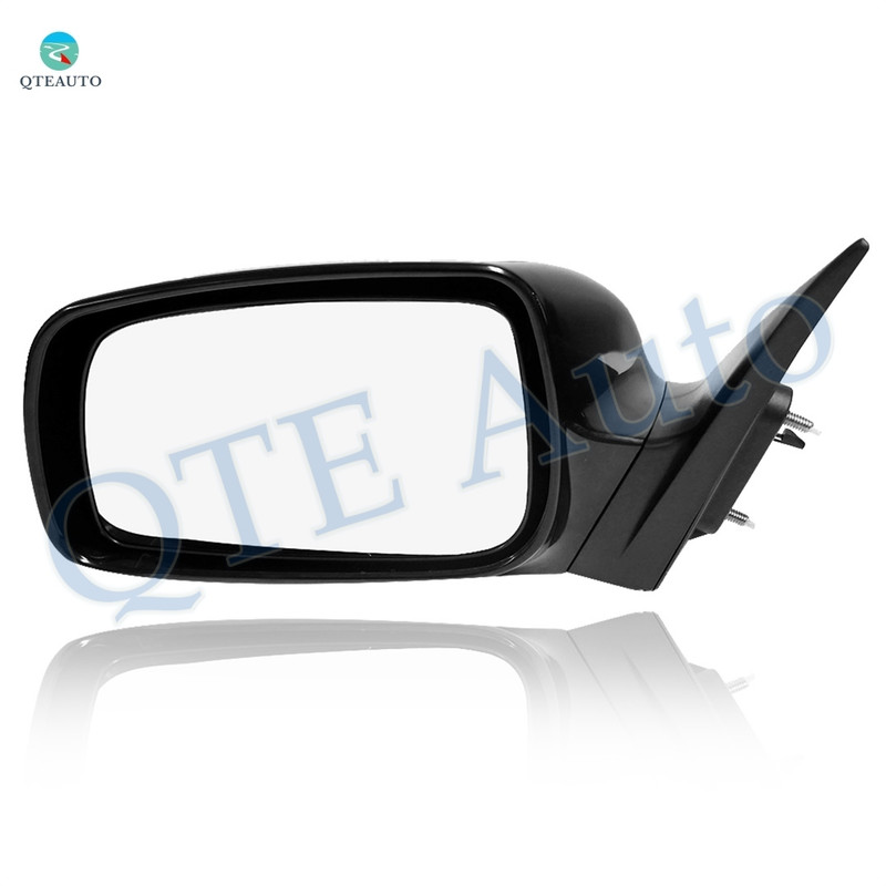 Left Driver Side Power Nonfolding Usa Built View Mirror Chrome/Flat Black Smooth For 2007-2011 Toyota Camry