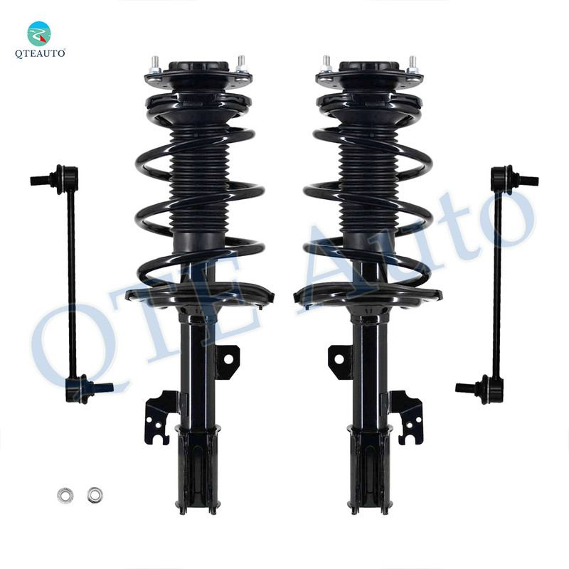 Set of 4 Front Sway Bar Link-Quick Complete Strut-Coil Spring Assembly For 2006-2008 Toyota Solara L4