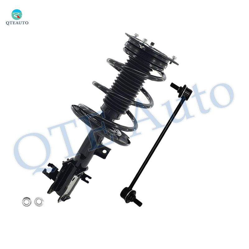 Front Left Sway Bar Link-Quick Complete Strut-Coil Spring Assembly For 2009-2014 Nissan Maxima