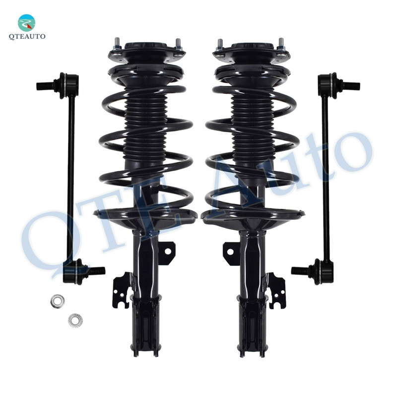 Set of 4 Front Sway Bar Link-Quick Complete Strut-Coil Spring Assembly For 2002 2003 Toyota Camry