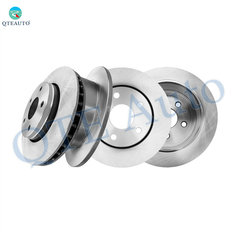 Set of 4 Front 302mm-Rear 316mm Brake Disc Rotors For 2007-2017 Jeep Wrangler