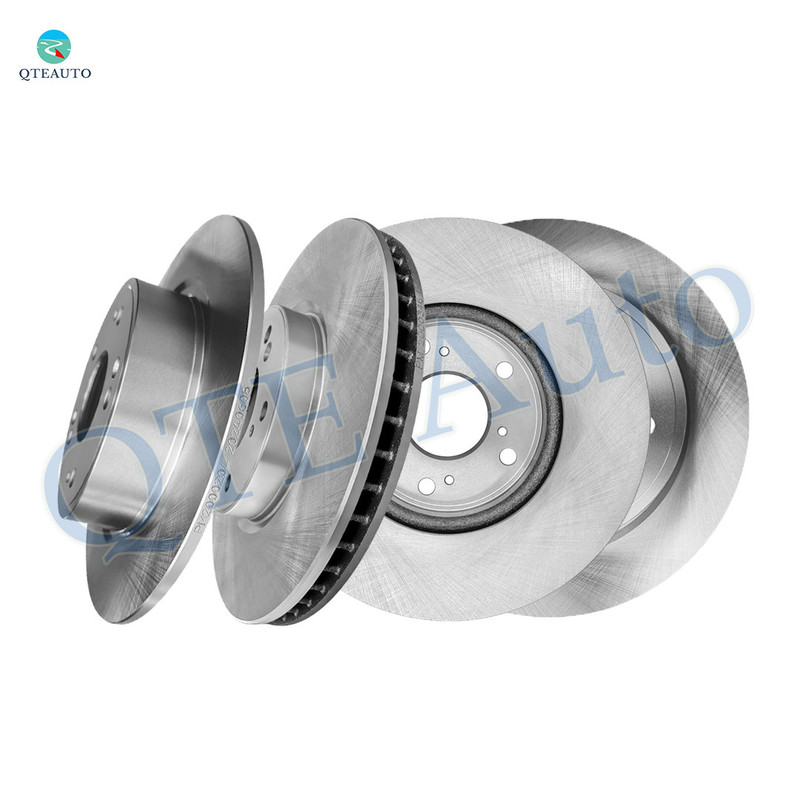 Set of 4 Front 293mm-Rear 282mm Brake Disc Rotors For 2013-2017 Honda Accord