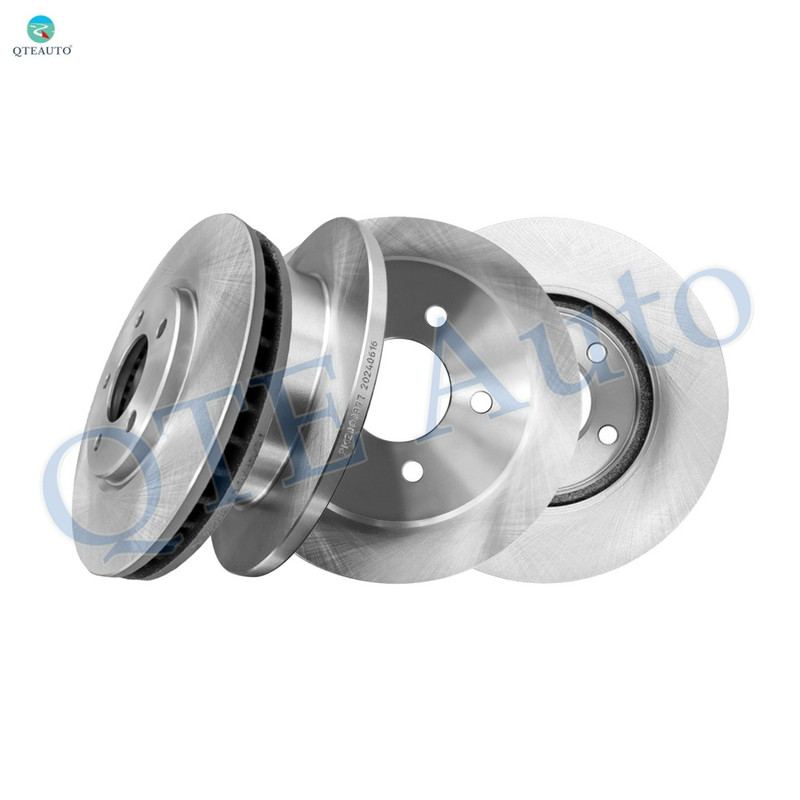 Set of 4 Front 280.9mm-Rear 289.95mm Brake Disc Rotors For 2001-2007 Dodge Caravan