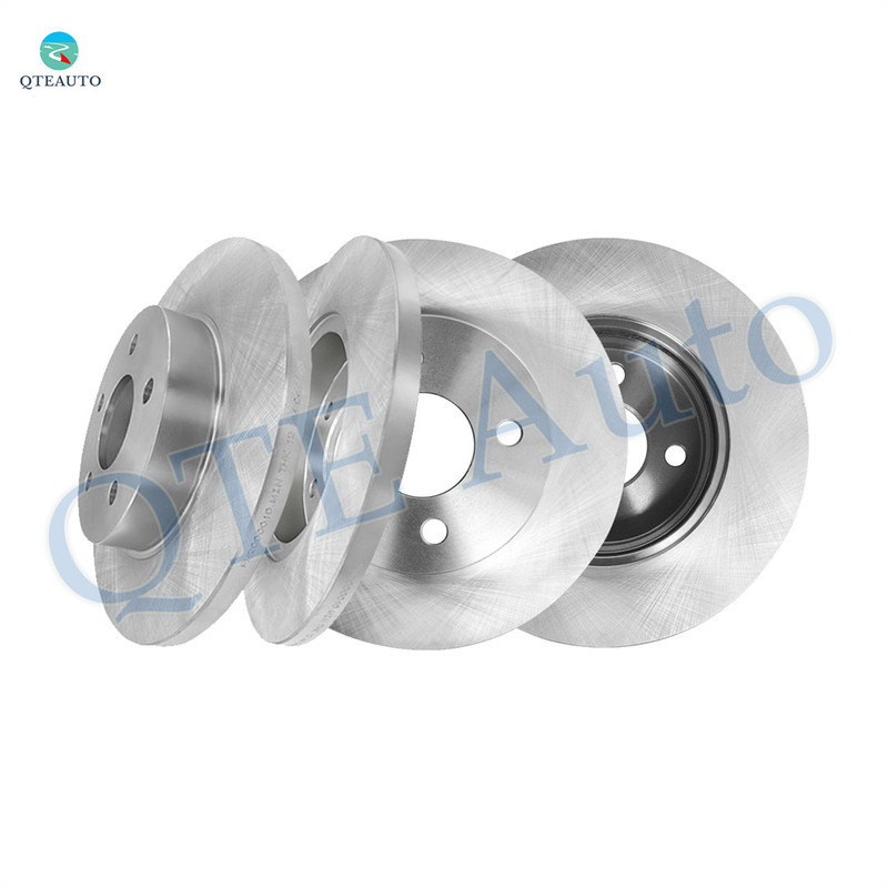 Set of 4 Front 256.05mm-Rear 270mm Brake Disc Rotors For 2007 2008 Chevrolet Cobalt