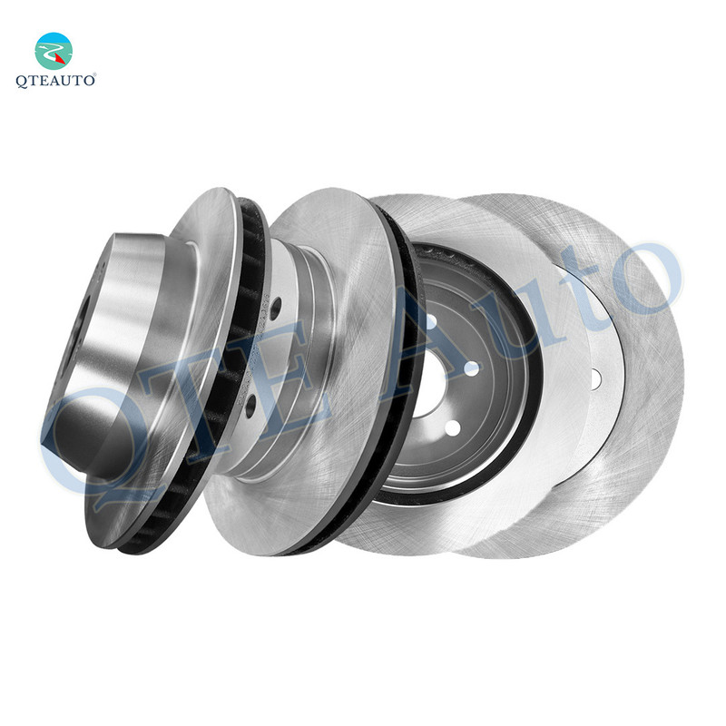 Set of 4 Front 305mm-Rear 330mm Brake Disc Rotors For 2002-2006 Cadillac Escalade EXT