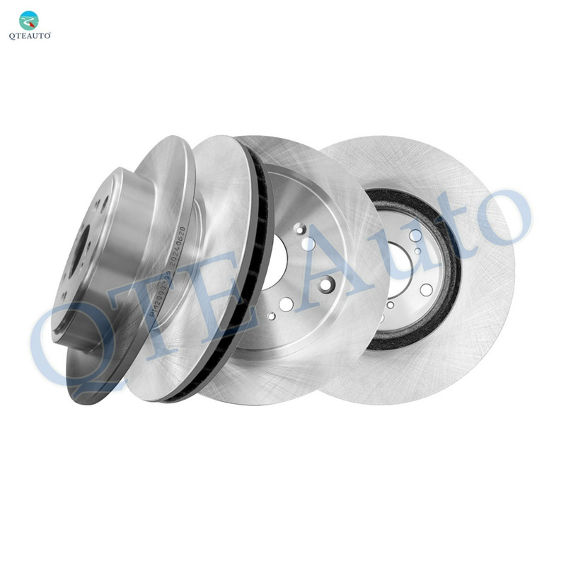 Set of 4 Front 319.8mm-Rear 333.65mm Brake Disc Rotors For 2006-2014 Honda Ridgeline