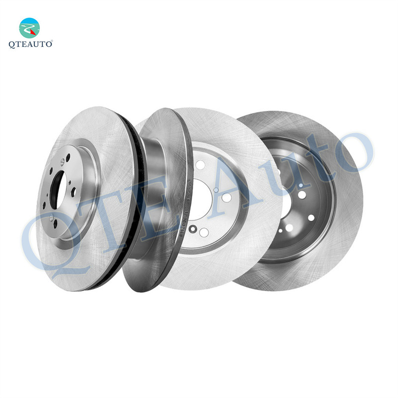 Set of 4 Front-Rear 334mm Brake Disc Rotors For 2011-2014 Honda Odyssey