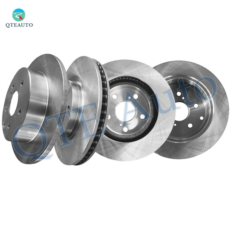 Set of 4 Front 296mm-Rear 281mm Brake Disc Rotors For 2006-2018 Toyota RAV4
