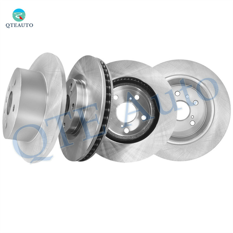 Set of 4 Front 296mm-Rear 281mm Brake Disc Rotors For 2013-2018 Lexus ES300H