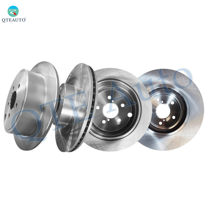 Set of 4 Front 293mm-Rear 286mm Brake Disc Rotors For 2008-2014 Subaru Impreza