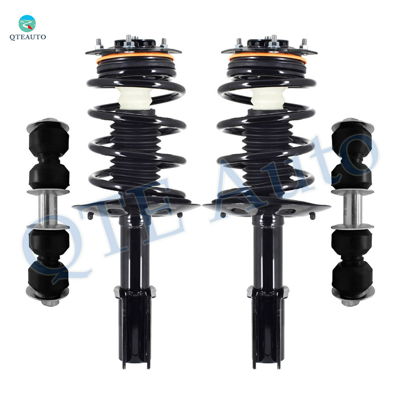 Set of 4 Front Sway Bar Link-Quick Complete Strut-Coil Spring Assembly For 2002-2007 Buick Rendezvous