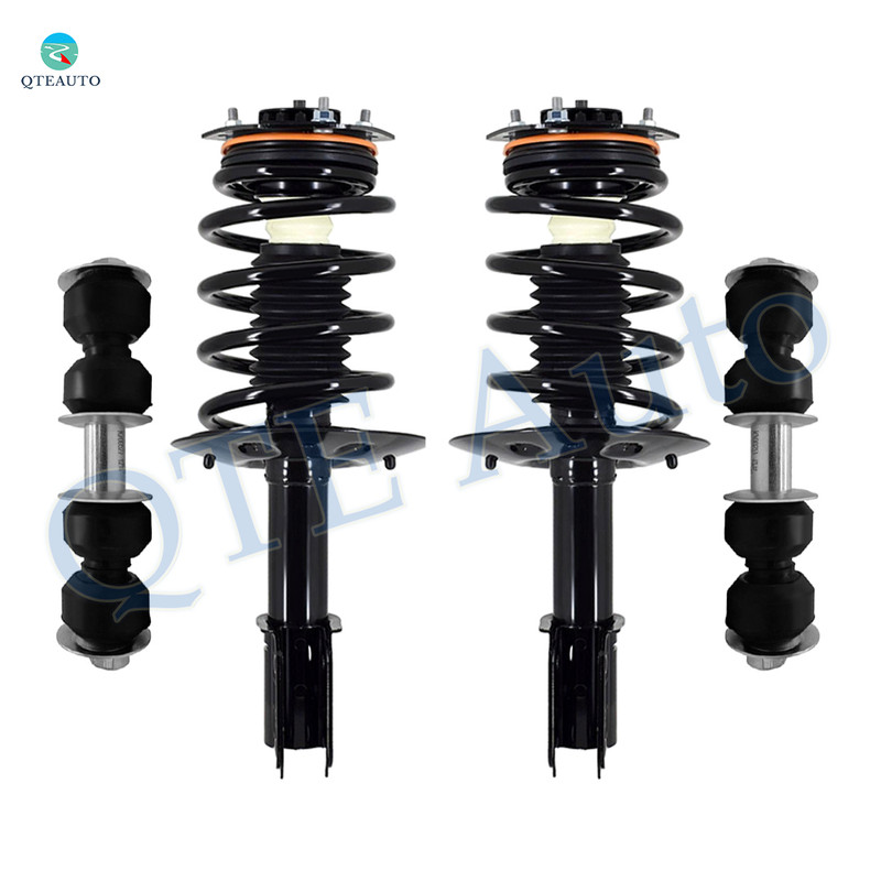 Set of 4 Front Sway Bar Link-Quick Complete Strut-Coil Spring Assembly For 2005 2006 Pontiac Montana