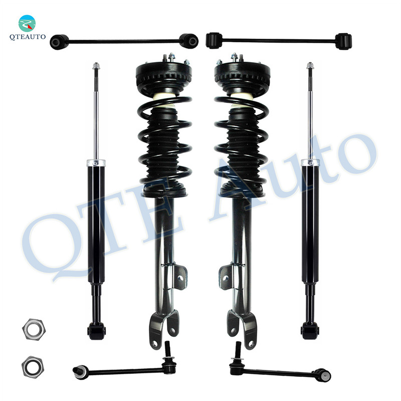 Set of 8 Front Sway Bar Link-Quick Complete Strut-Coil Spring Assembly-Rear Sway Bar Link-Shock Absorber For 2011-2020 Chrysler 300