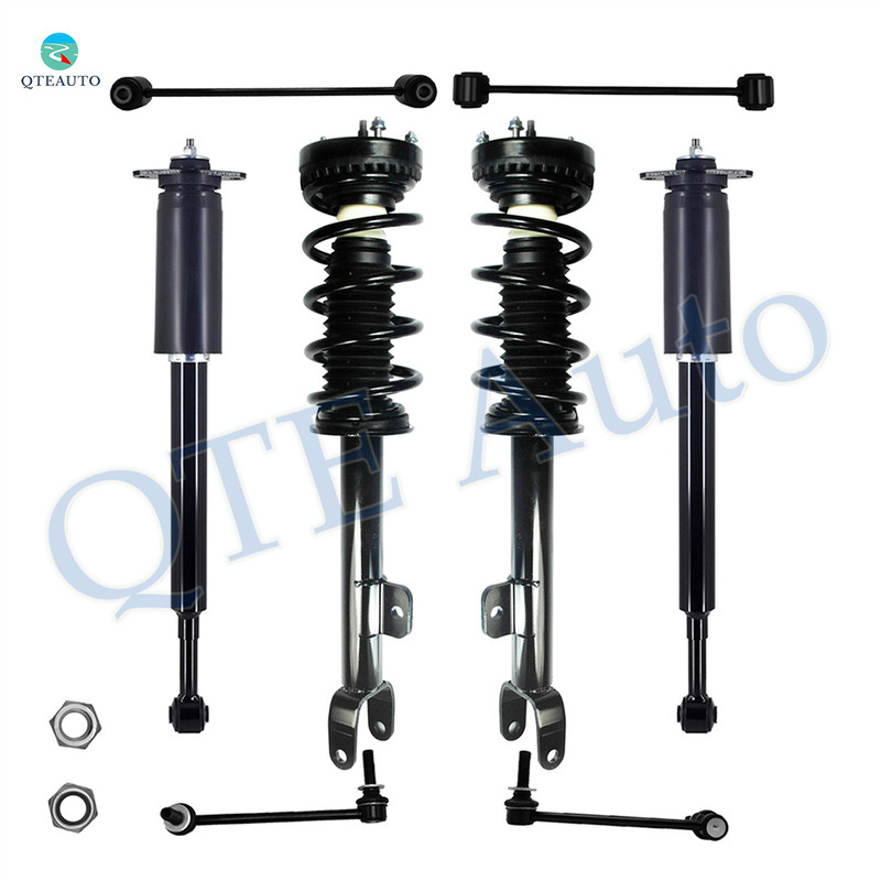 Set of 8 Front Sway Bar Link-Quick Complete Strut-Coil Spring Assembly-Rear Sway Bar Link-Complete Shock Absorber Kit For 2011-2020 Chrysler 300