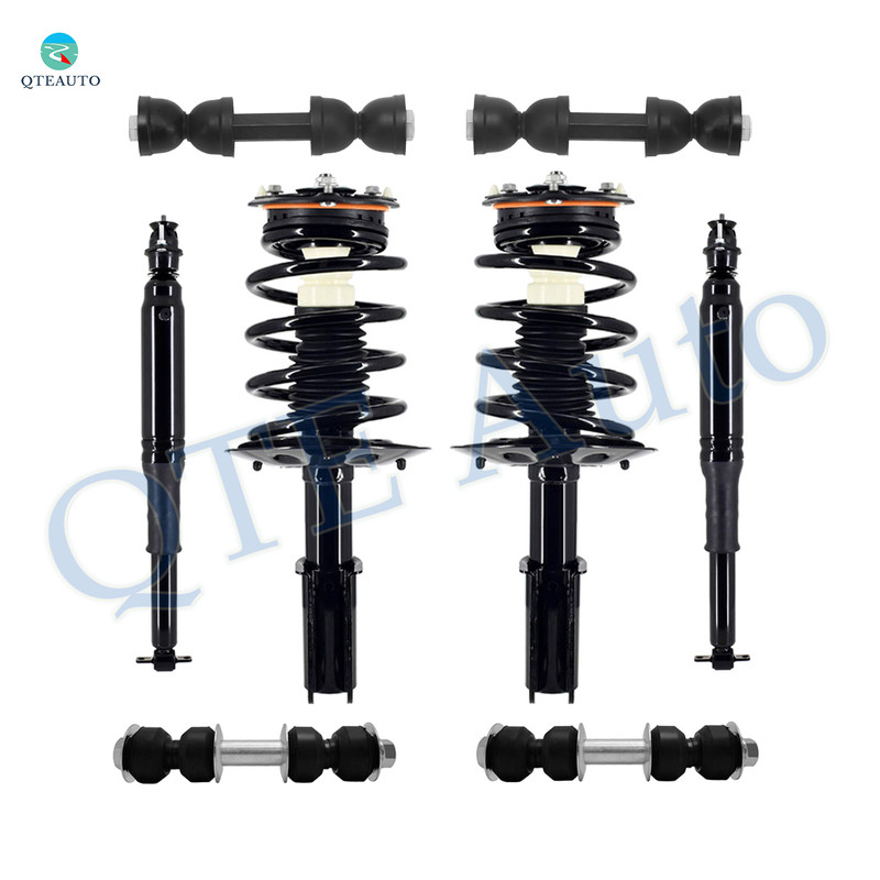 Set of 8 Front Sway Bar Link-Quick Complete Strut-Coil Spring Assembly-Rear Sway Bar Link-Complete Shock Absorber Kit For 2000-2005 Buick Lesabre Set of 8 Front Sway Bar Link-Quick Complete Strut-Coil Spring Assembly-Rear Sway Bar Link-Complete Shock Absorber Kit For 2000-2005 Buick Lesabre